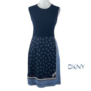 DKNY Navy Logo Dress Size S